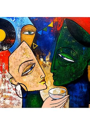 Couple Celebration | Acrylic On Canvas | By Arjun Das