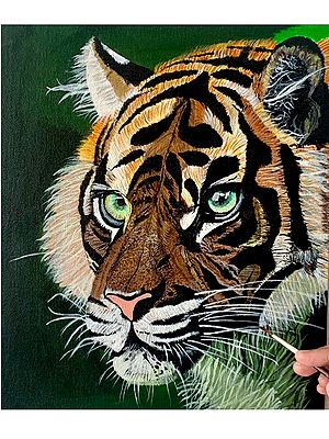 Royal Bengal Tiger | Acrylics on Canvas Art by Rashi Jain