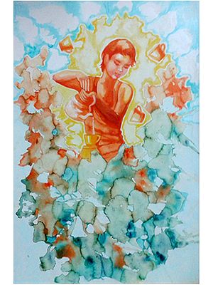 Illution of Life | Poster and Acrylic on Handmade Paper | By Sonali S Iyengar