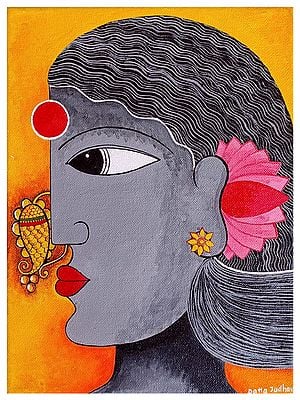 Pretty Woman | Acrylic on Canvas | By Datta Jadhav