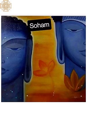 Soham ( Buddha Painting) | Acrylic On Canvas | By Ekta Jain