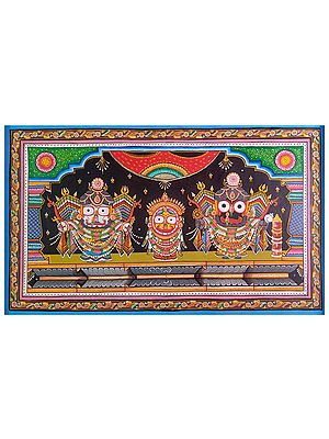 Nagarjuna Incarnation - Lord Jagannath | Natural Colors on Canvas | By Sachikant
