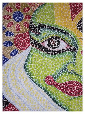 Nritattil Aavishkaaram - Face Of Kathakali | Color Pen On Paper | By Subhankar Pramanik