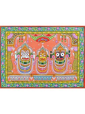 Lord Jagannath Painting Of Pattachitra | Stone Color Painting | By Biswajit Swain