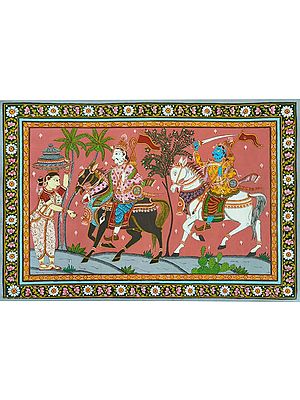 Kanchi Victory Of Krishna | Stone Color Painting | By Biswajit Swain