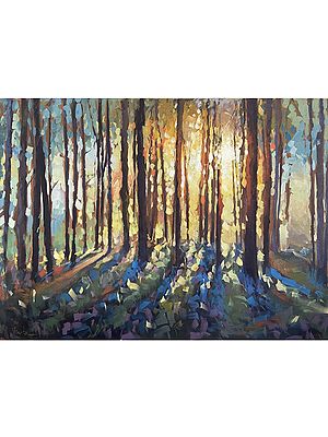 Forest Light | Acrylic on Canvas Art by Vinita Sadarangini