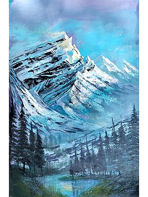 Mountains | Acrylic on Canvas Art by Harshad Godbole