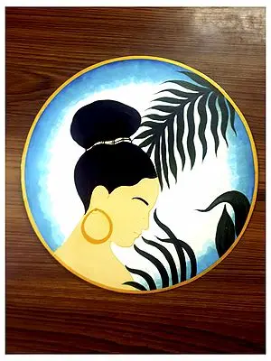 Painting of Beautiful Lady | MDF Wood | By Jagriti Bhardwaj