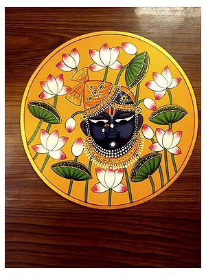 Colorful Painting Of Shrinathji | Mdf Wood | By Jagriti Bhardwaj