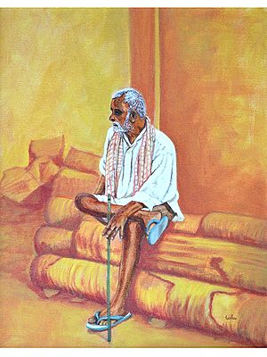 Sweet Reminiscing - Acrylic Painting | Acrylic On Canvas | By Usha Shantharam