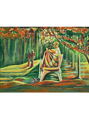 Twilight Year - Acrylic Painting | Acrylic On Canvas | By Usha Shantharam
