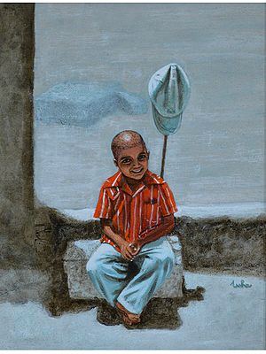 Real Smile - Acrylic Painting | Acrylic On Canvas | By Usha Shantharam