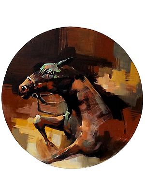 Beautiful Running Horse | Acrylic Painting by Praween Karmakar
