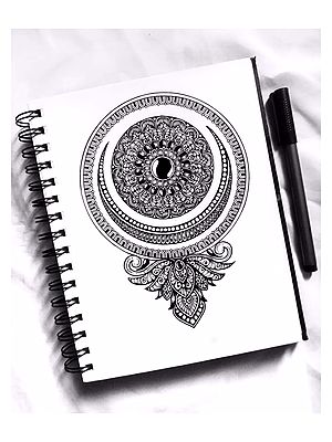 Black and White Mandala Art by Shivani Patra