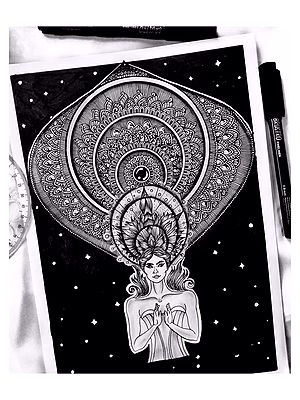 Egyptian Lady | Mandala Art by Shivani Patra
