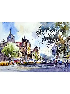 Glance Of Mumbai Heritage | Watercolor Painting | By Gulshan Achari