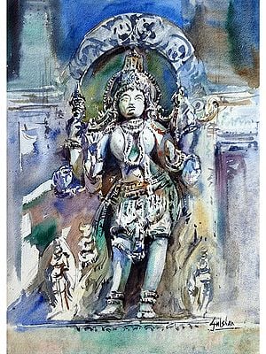 Beauty In Stone - Karnataka | Watercolor Painting | By Gulshan Achari