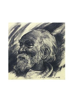 Old Man | Painting by Mainak Bhowmick