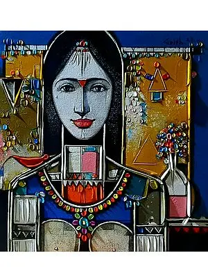 Woman | Painting by Girish Adannavar