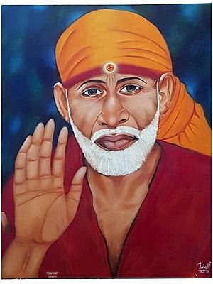 Sai Baba Painting | Oil on Canvas | By Tejal Modi