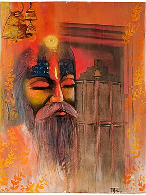 Mystic Sadhu's Painting | Acrylic on Canvas | By Tejal Modi