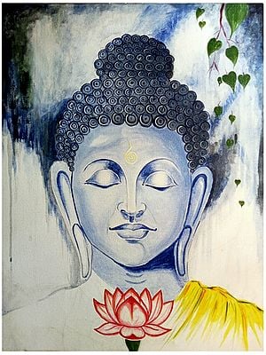 Gautam Buddha | Acrylic On Canvas | By Prasenjit