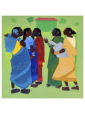 Get Together | Acrylic on Canvas | By Tailor Srinivas