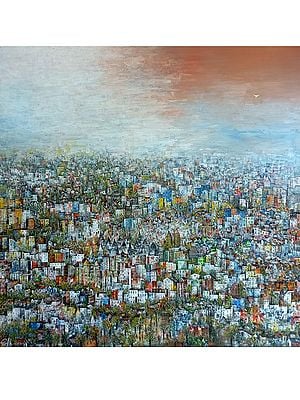 Joy of City | Acrylic Art | By Mohan Virendra Singh