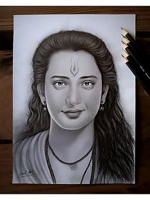 Lord Shri Ram portrait | Graphite Pencil Medium | By Sunil Kumar