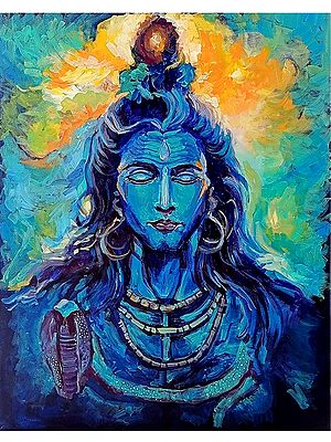 Lord Shiva - Abstract Painting | Acrylic On Canvas | By Antara Pain