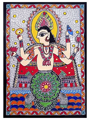 Kurma Avatar- Lord Vishnu | Acrylic on Canvas | By Muskan