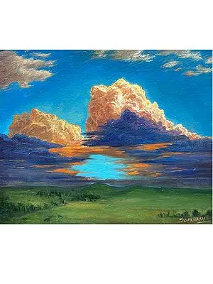 Cloudscape Oil Painting on Canvas | By Somnath Harne