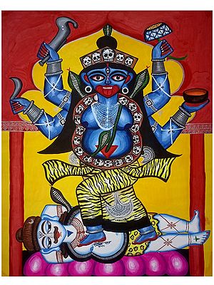 Mahavidya Goddess Tara Painting | Poster Color | By Soumick Das