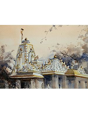 Temple Bliss | Painting By Anita Alvares Bhatia