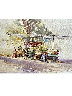 Morning Market | Painting By Anita Alvares Bhatia