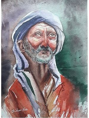 Old Man | Painting By Shubham Nath