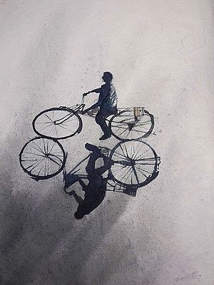 Bicycle | Painting By Shubham Nath