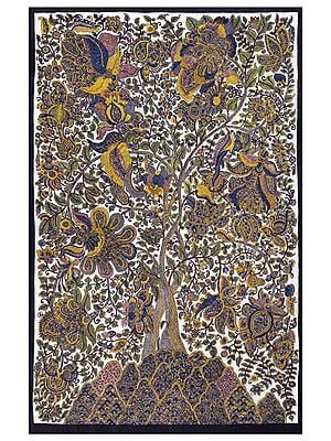 Tree of Life - Mata Ni Pachedi | Natural Color on Cotton Cloth | By Sanjay Chitara