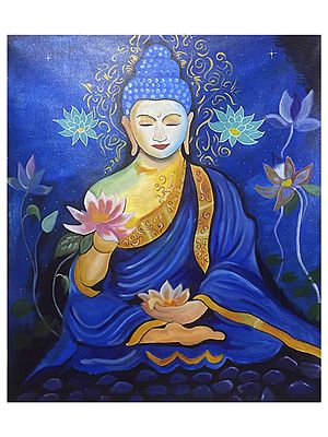 Meditating Buddha Portrays | Painting by Ravi Upadhyay