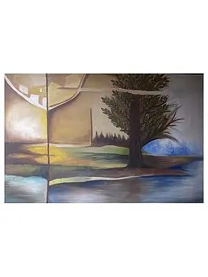 Landscape Acrylic Art | Painting by Ravi Upadhyay
