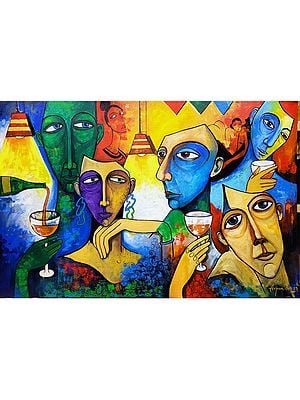 Celebration - A Mystery | Acrylic On Canvas | By Arjun Das