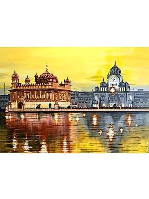 Swarn Mandir - Golden Temple | Acrylic On Canvas | By Prakash Garg