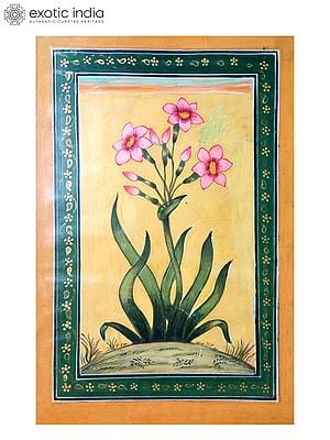 Pink Tulip Flowers | Watercolor Color On Handmade Paper | By Gaurav Rajput