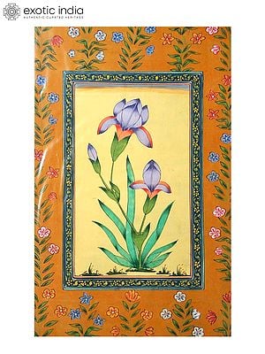 Waving Flower Painting | Watercolor Color On Handmade Paper | By Gaurav Rajput