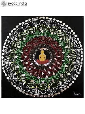 Gautam Budha - Centre of Attraction | Acrylic Painting | By Satyam Singh