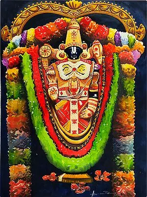 Lord Venkateswara (Tirupati Balaji) | Painting by Anupam Pathak
