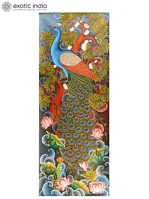 Beautiful Peacock Painting | Acrylic on Canvas