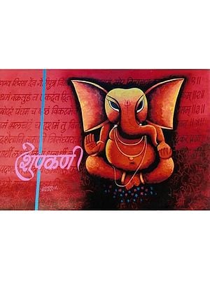 Shupakarna - Blessing Ganesha | Acrylic Colors On Canvas | By Kirtiraj Mhatre