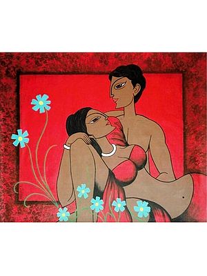 Sweet Moments - Feelings | Acrylic Colors on Canvas | By Kirtiraj Mhatre