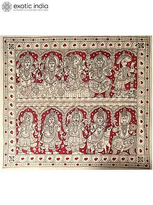 Dasavatharam of Lord Vishnu | Kalamkari Painting
